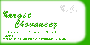 margit chovanecz business card